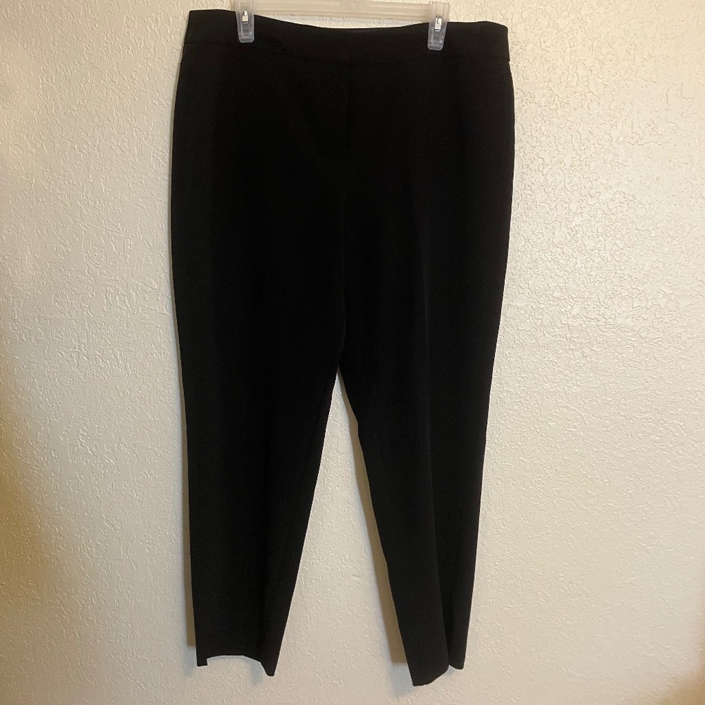 Nine Eight NY Dress Pants Women's Front Zipper Back Pockets Black - Size 14